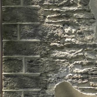 decorative quoins at the corners of the building, Cliveden, Philadelphia, old stone home